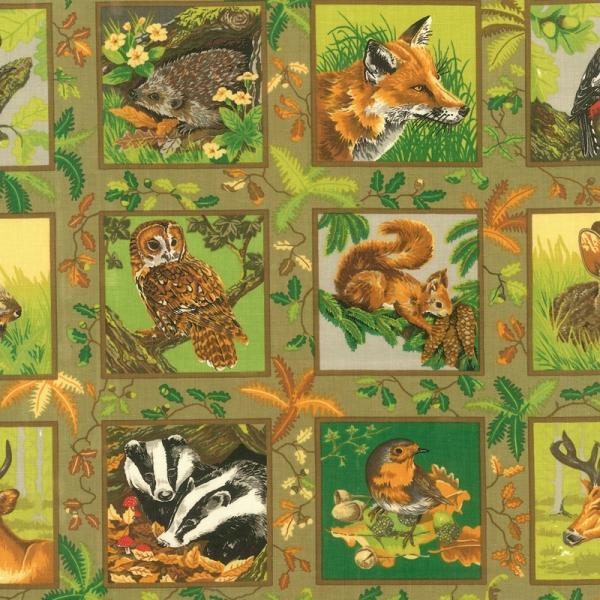 Friends of the Forest deer skunk Squares - Click Image to Close